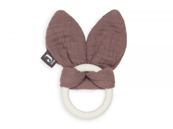 Jollein - Bijtring Siliconen - Bunny Ears 'Chestnut'