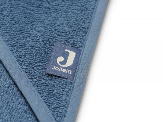Jollein - Badcape badstof 'Jeansblauw' - 75x75cm