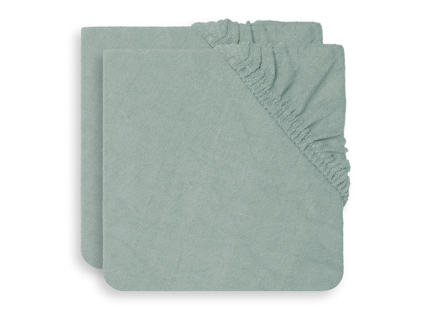 Jollein - Aankleedkussenhoes badstof DUOPACK 'Ash Green' - 50x70cm