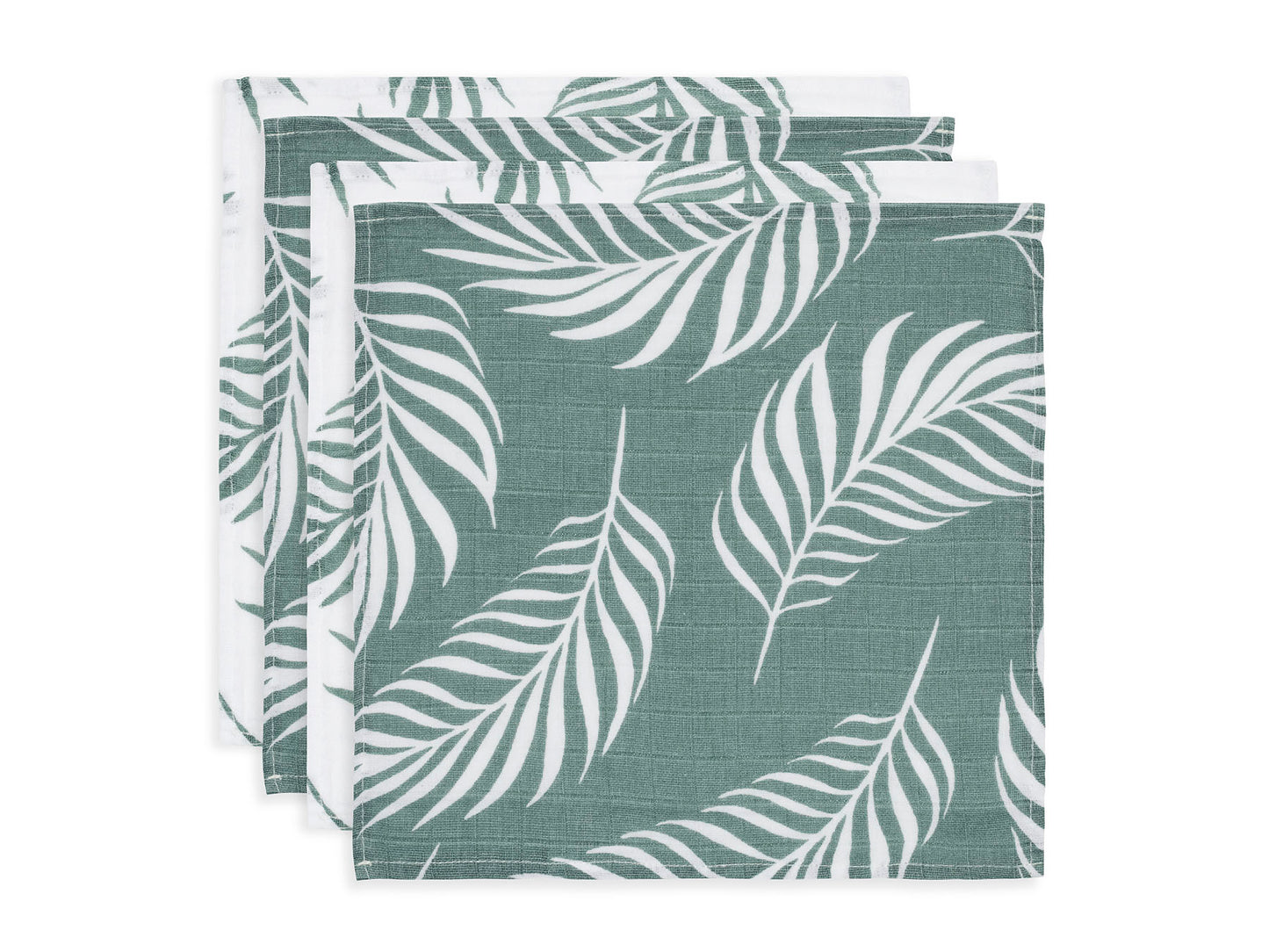 Jollein - Hydrofiele doek 70x70cm - Nature 'Ash Green' - 4 STUKS