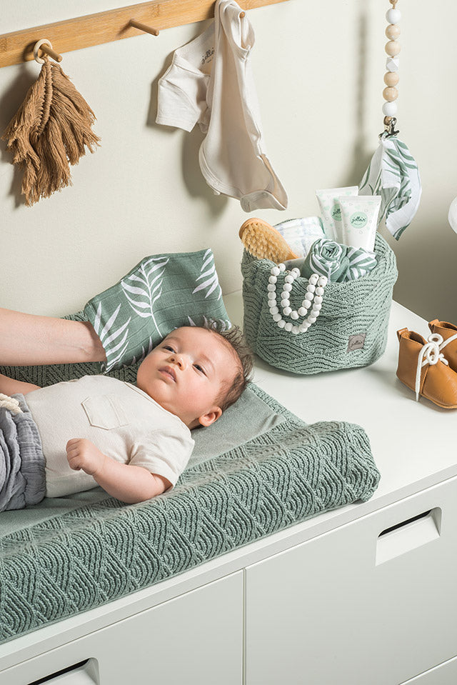 Jollein - Hydrofiel Washandje - Nature 'Ash Green' - 3 STUKS