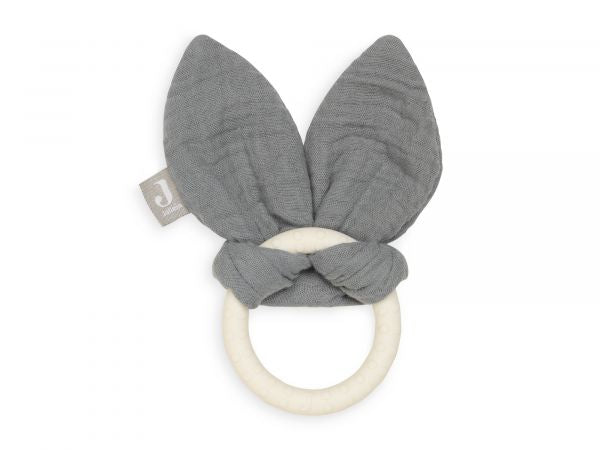 Jollein - Bijtring Siliconen - Bunny Ears 'Grey'