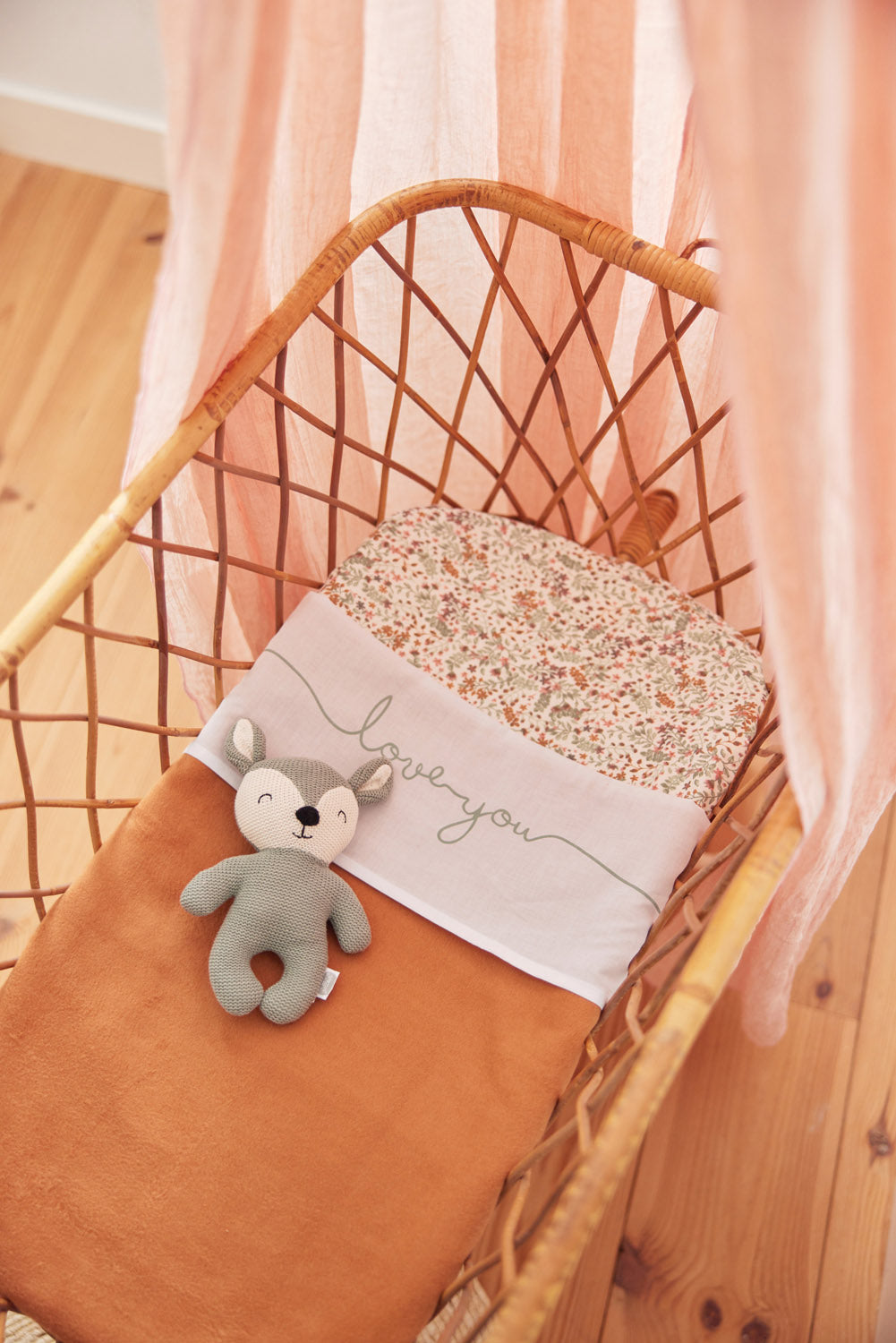 Jollein - Deken Wieg 'Caramel' - 75x100cm